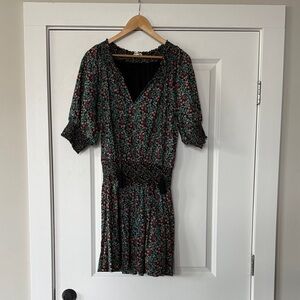 Roller Rabbit Black and Red star Mini Dress